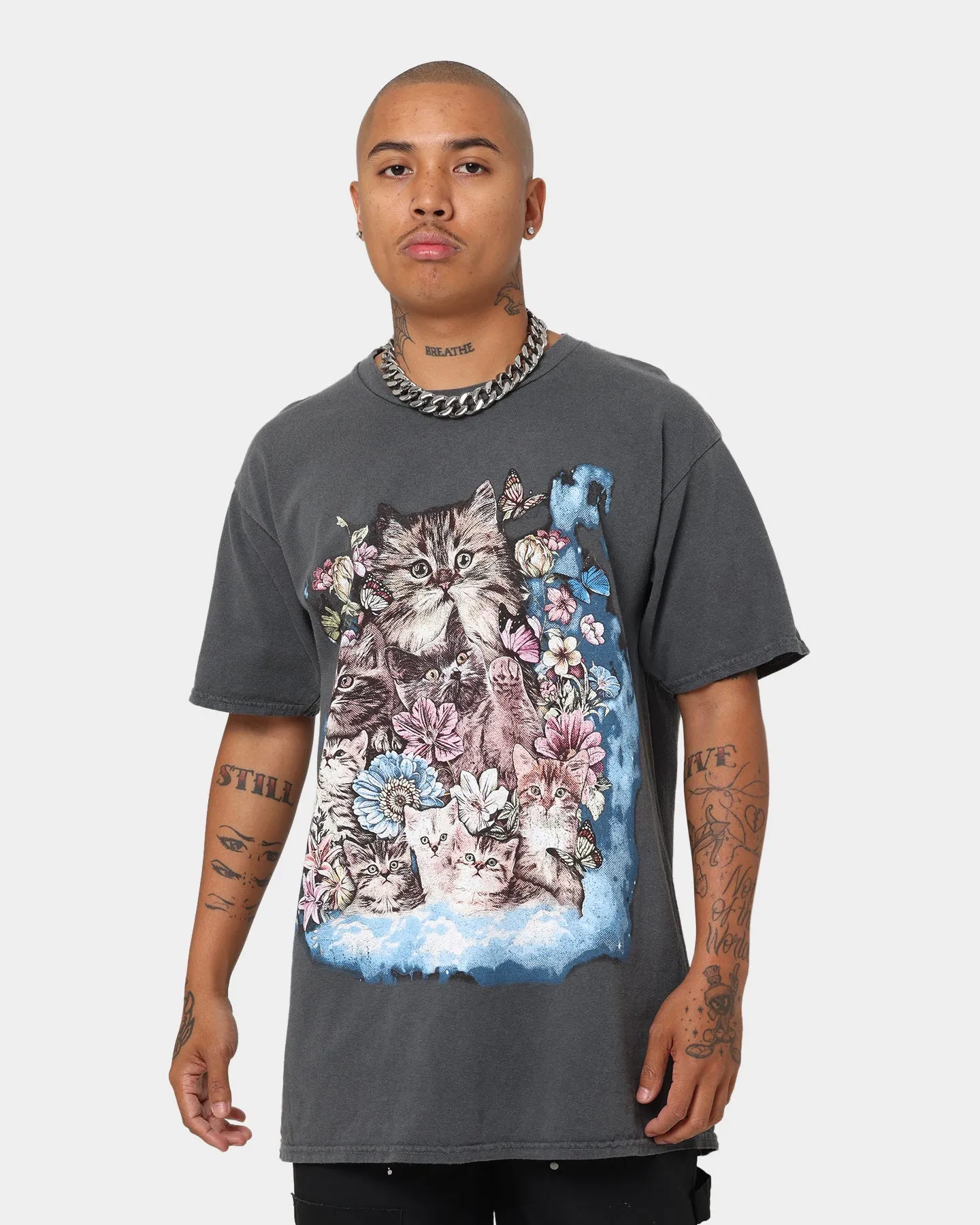 American Thrift OG Kitty T-Shirt Off Black