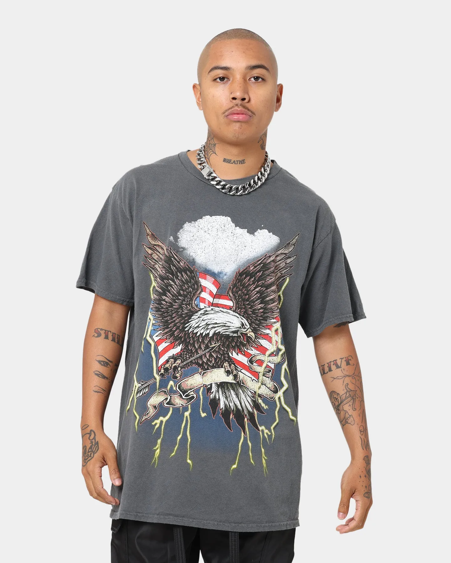 American Thrift Patriot Storm T-Shirt Off Black