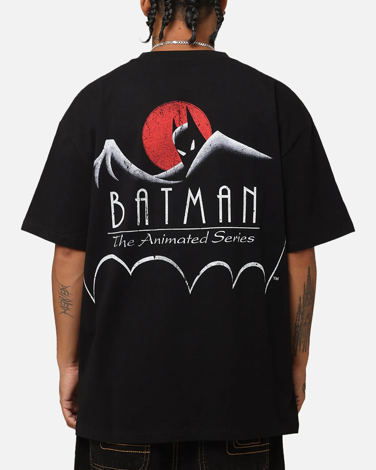 American Thrift X DC 1992 Batman And Robin Heavy T-Shirt Black