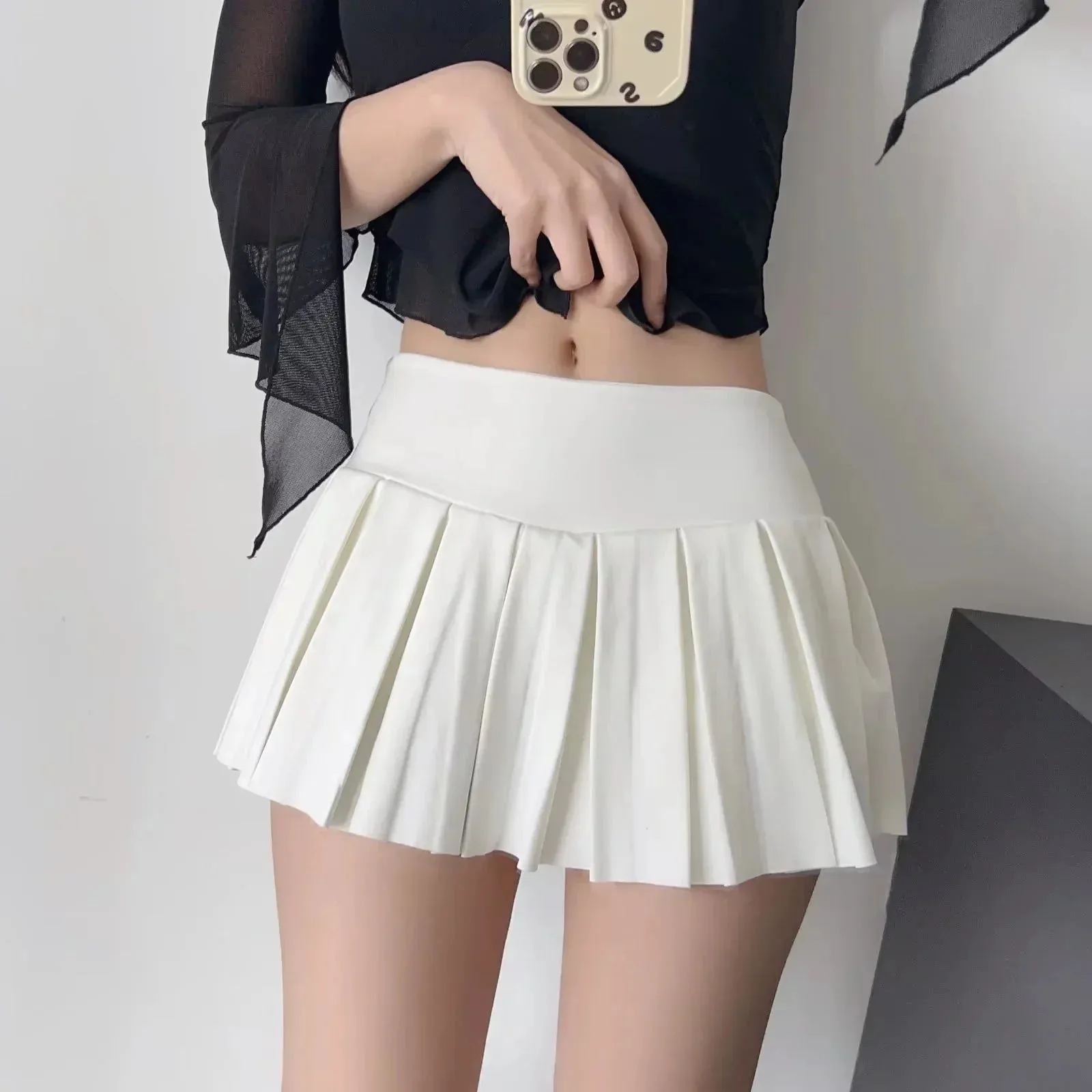 Andraya Pleated Mini Skirt