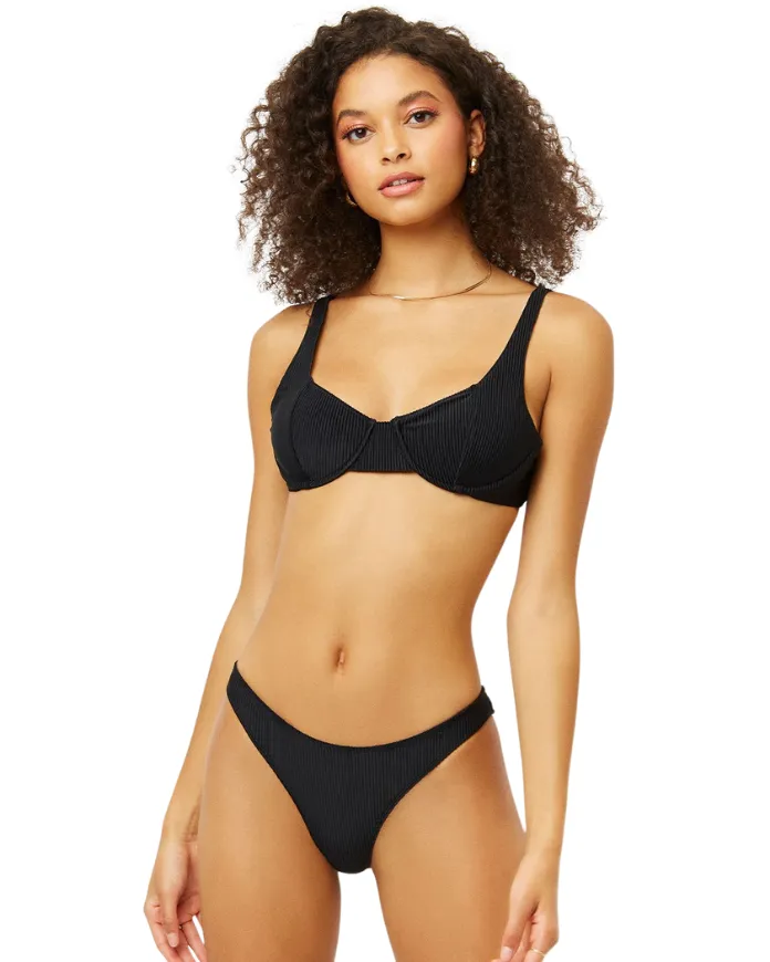 Anna Underwire Ribbed Bikini Top