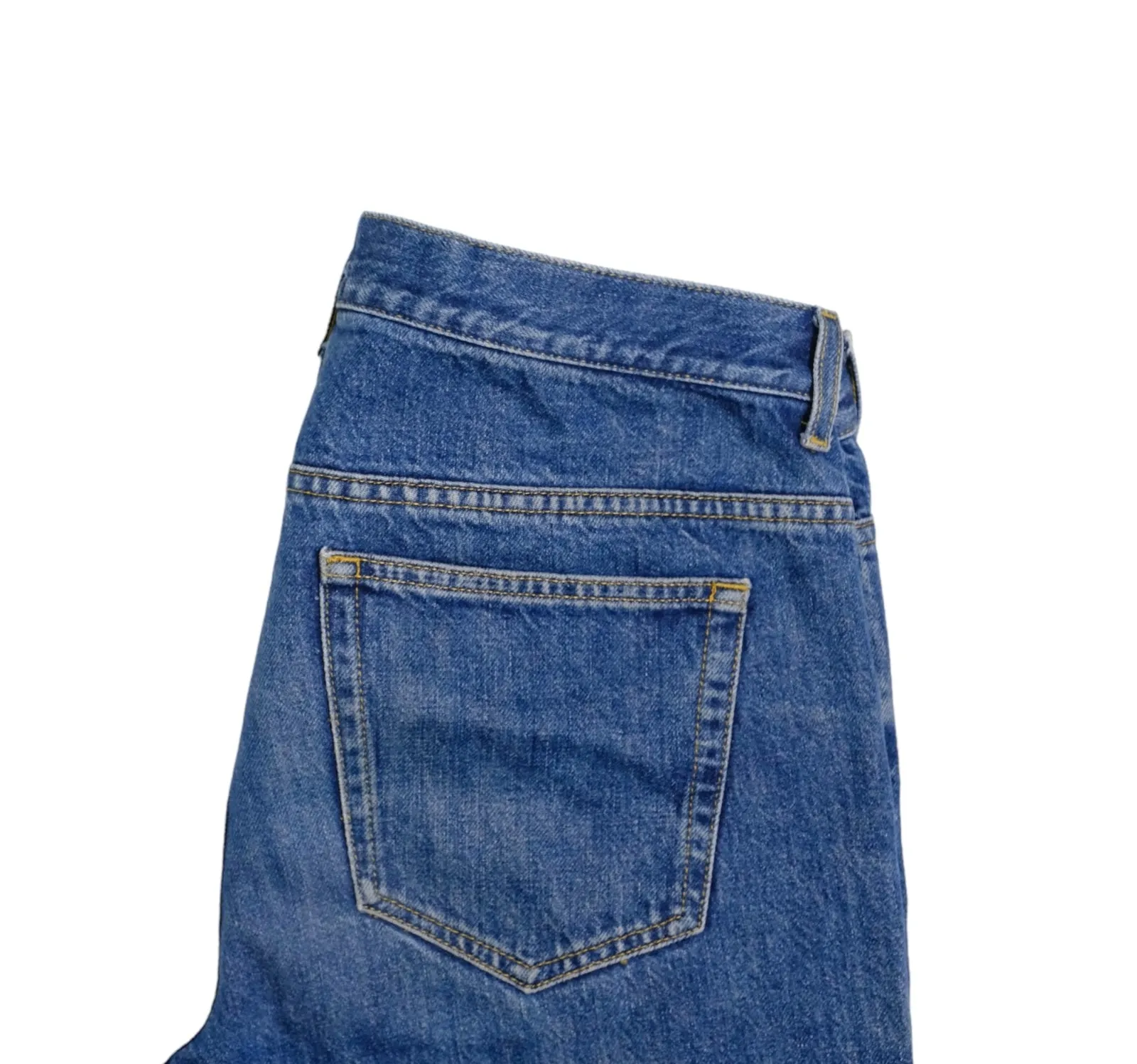 Asket - Washed Blue High Rise 5-Pocket Jeans 32/34