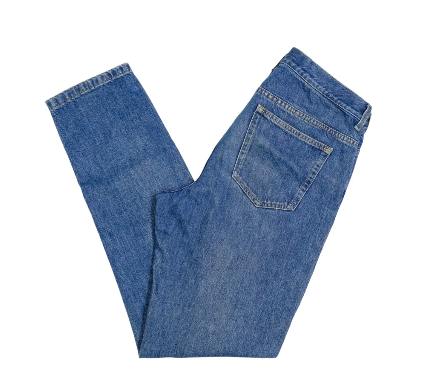 Asket - Washed Blue High Rise 5-Pocket Jeans 32/34