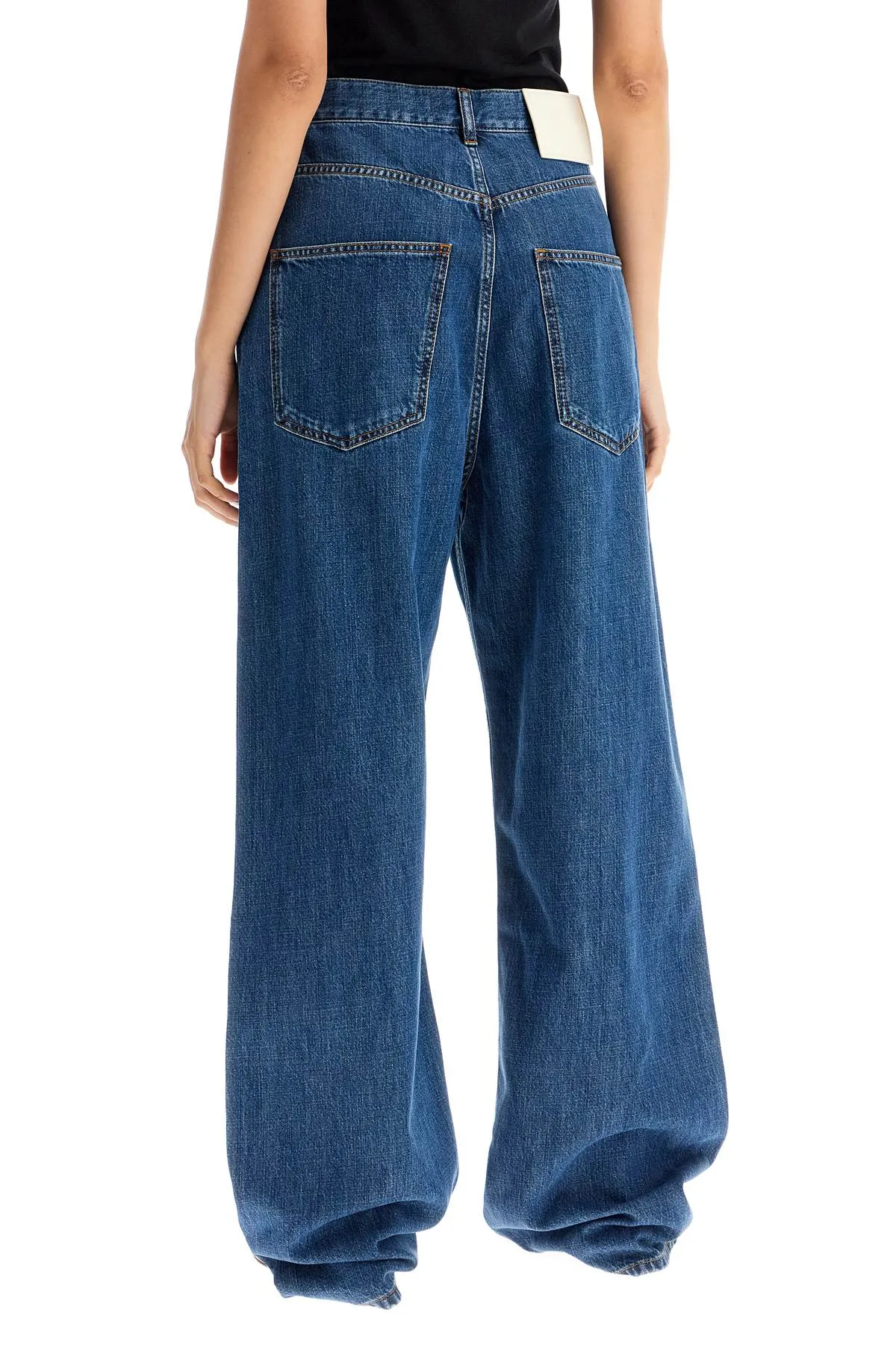 baggy cotton and lyocell jeans