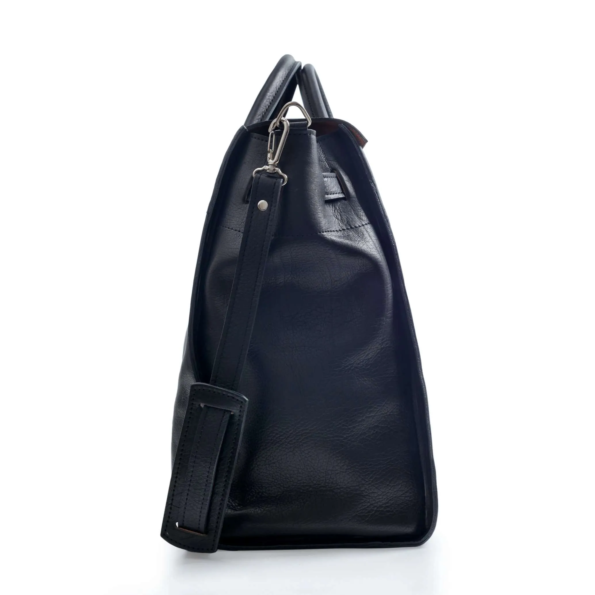 Black genuine leather San Telmo bag