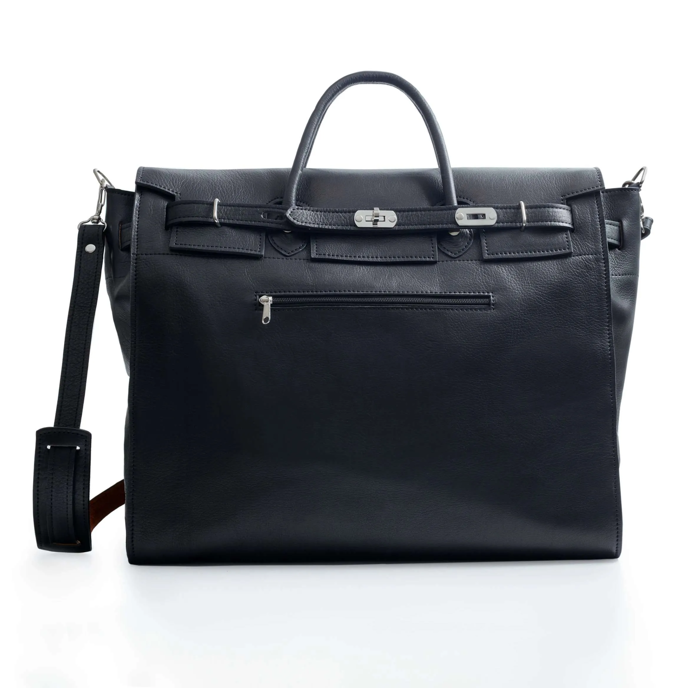 Black genuine leather San Telmo bag