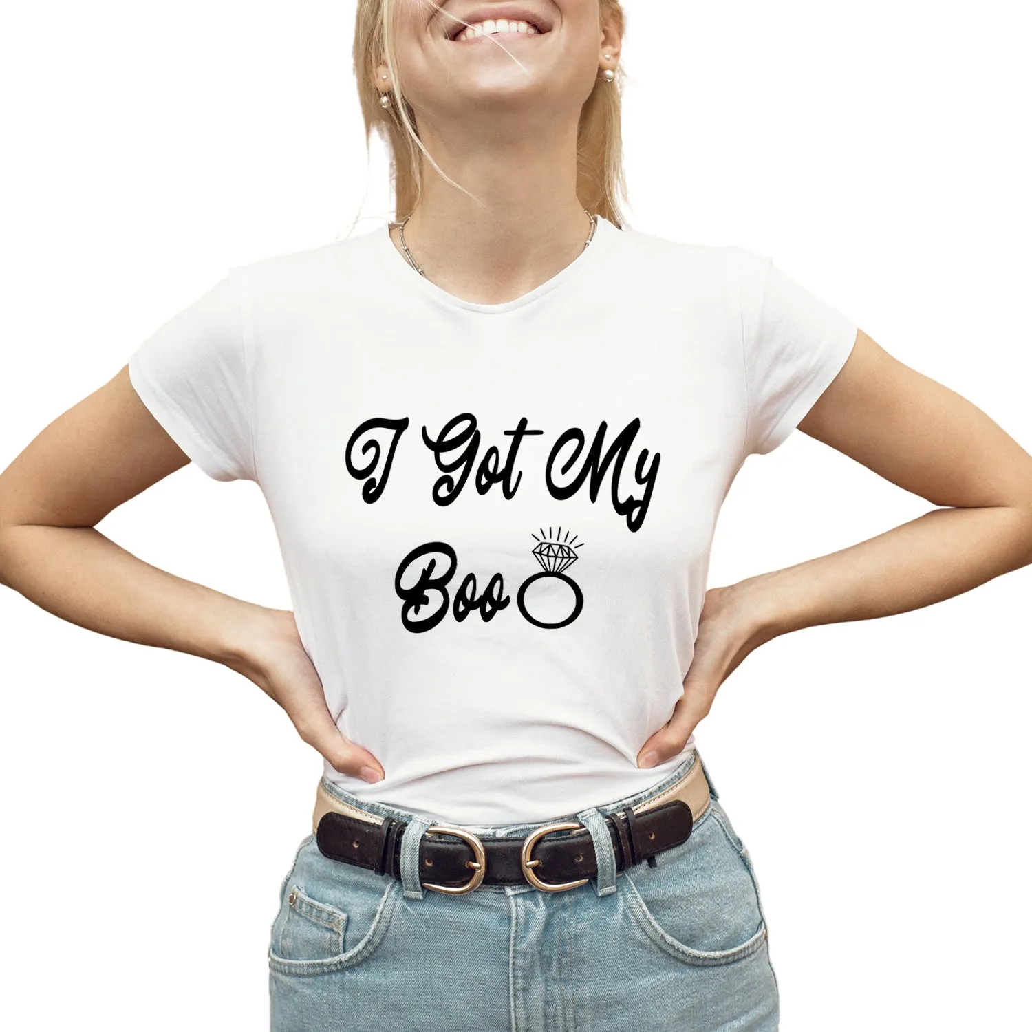 Boos and Booze Bridesmaids Bachelorette Party T-Shirts, Crewneck