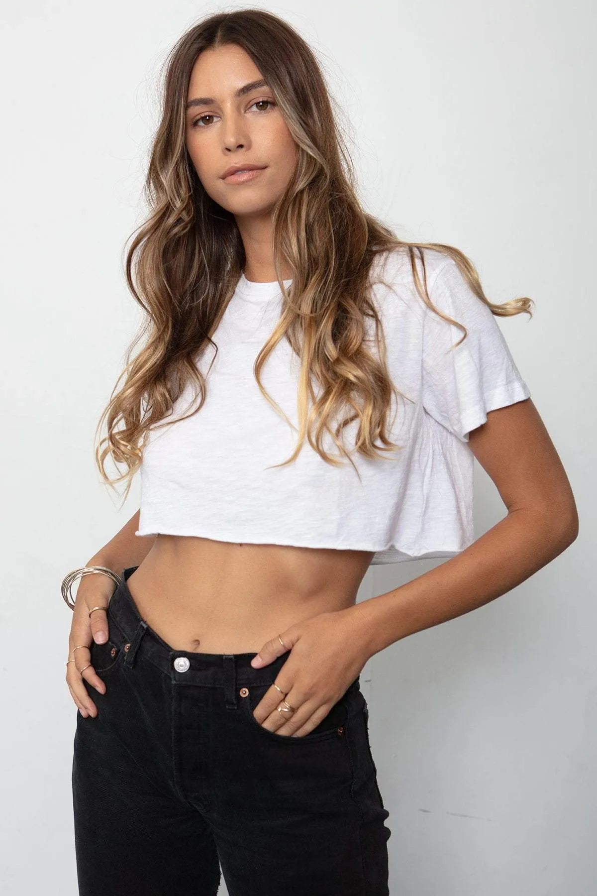 BOYFRIEND CROP TEE