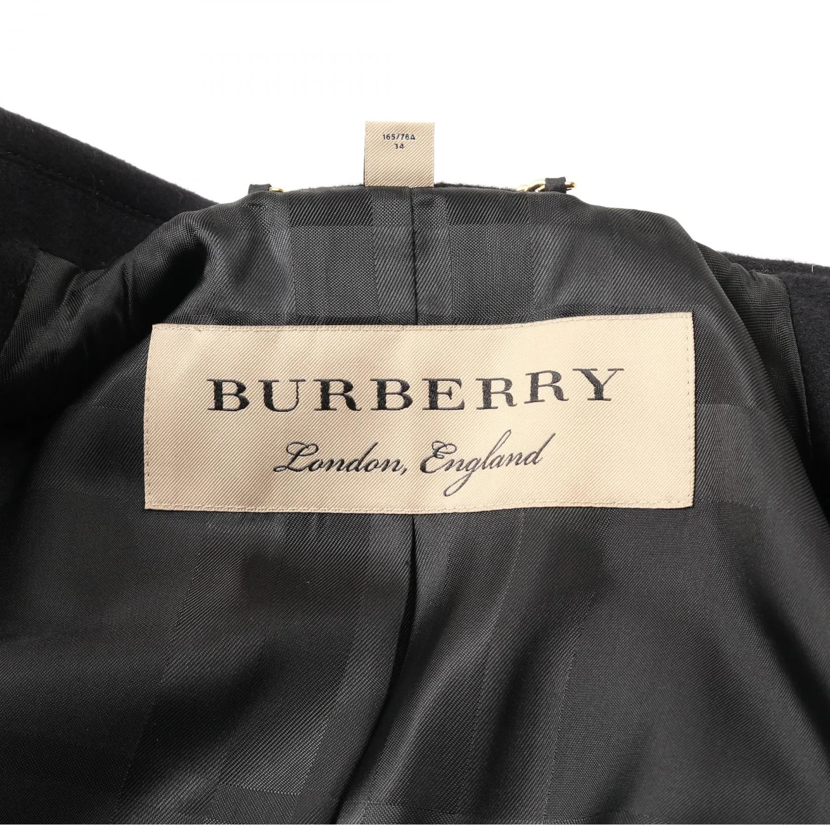 Burberry Wool Cashmere Outerwear Black