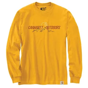 Carhartt 105427 Men's Relaxed Fit Heavyweight Long-Sleeve Outdoors Graphic T-Sh - 2X-Large Regular - Solar Yellow