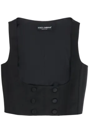 Dolce & Gabbana Silk Tuxedo Vest