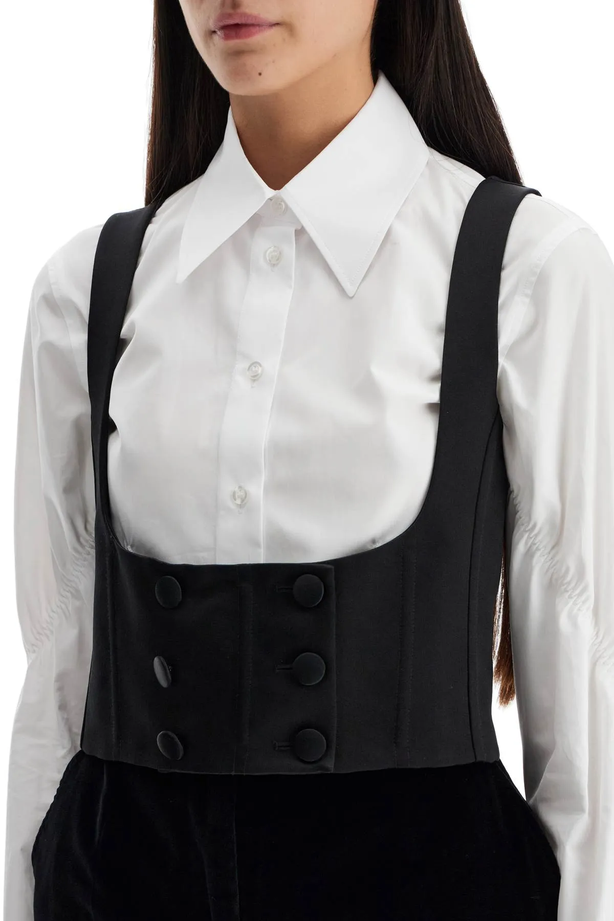 Dolce & Gabbana Silk Tuxedo Vest