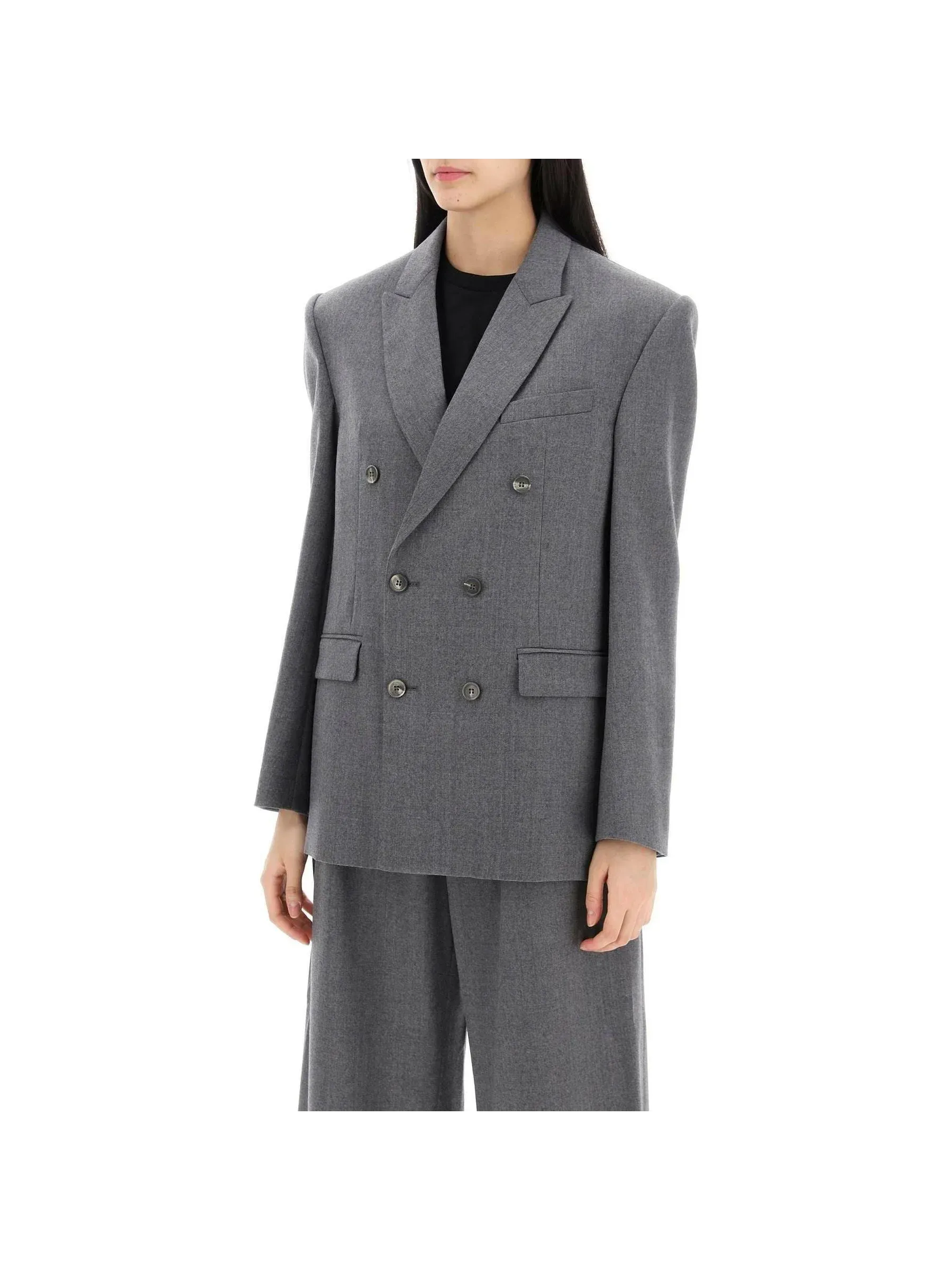 Double-Breasted Wool Blazer