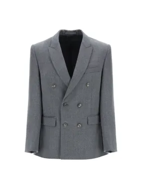 Double-Breasted Wool Blazer