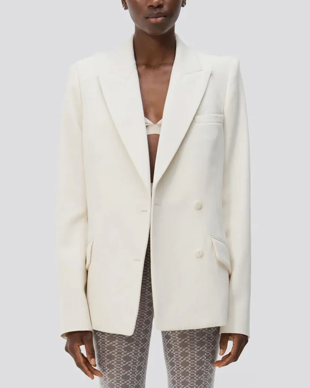 Eggshell Double Breasted Norah Blazer