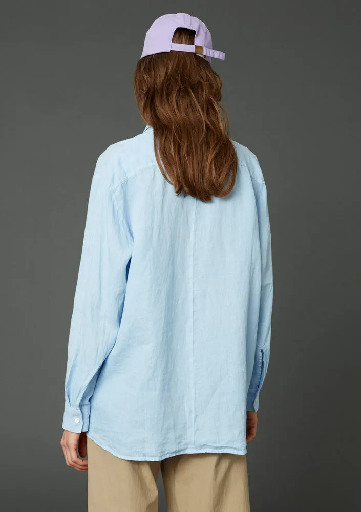 Elma Linen Shirt - Blue