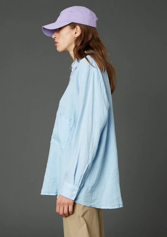 Elma Linen Shirt - Blue