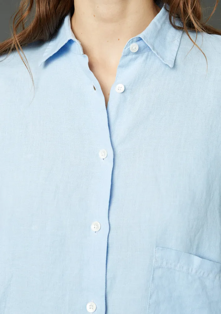 Elma Linen Shirt - Blue