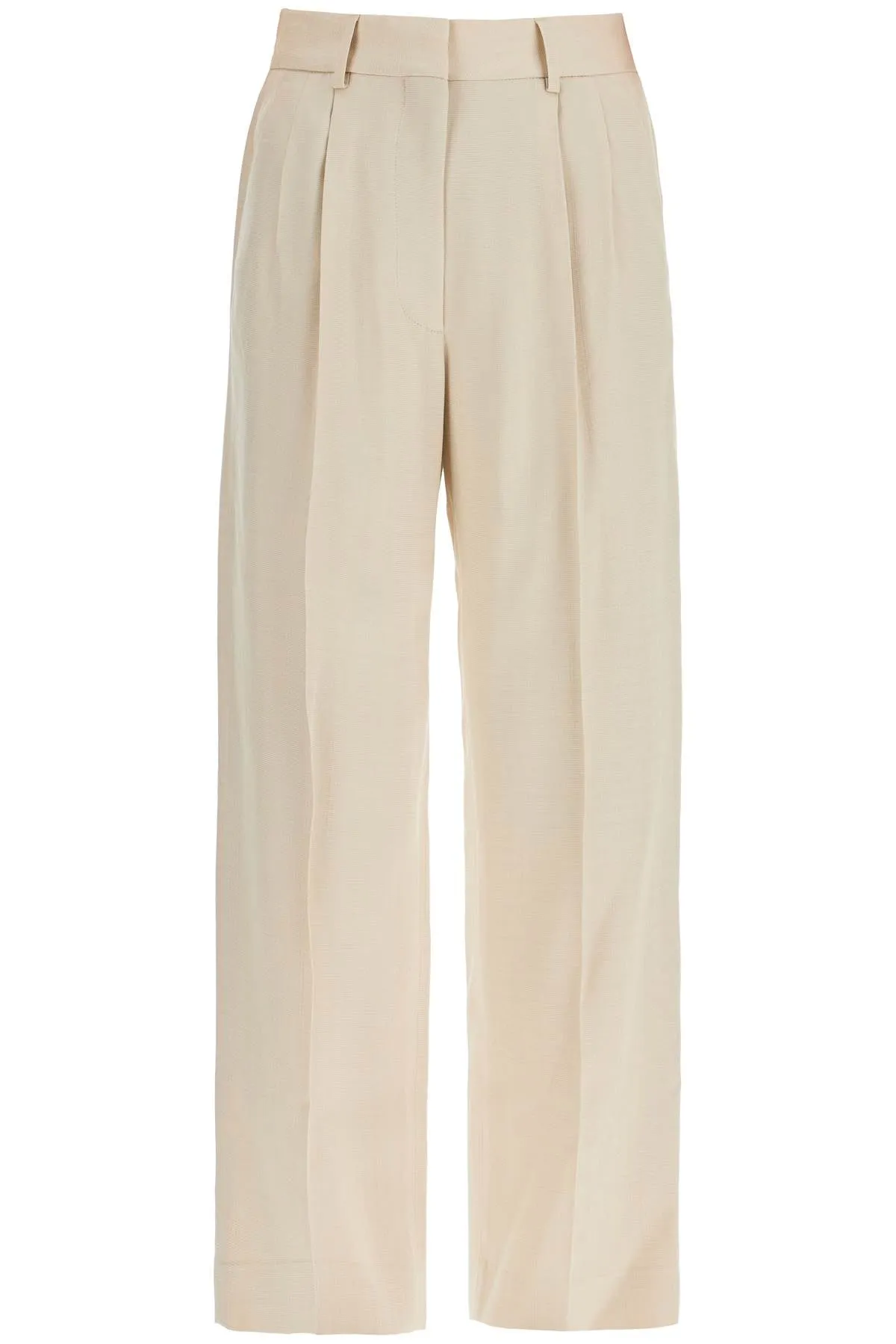 Embroidered High-Rise Trousers