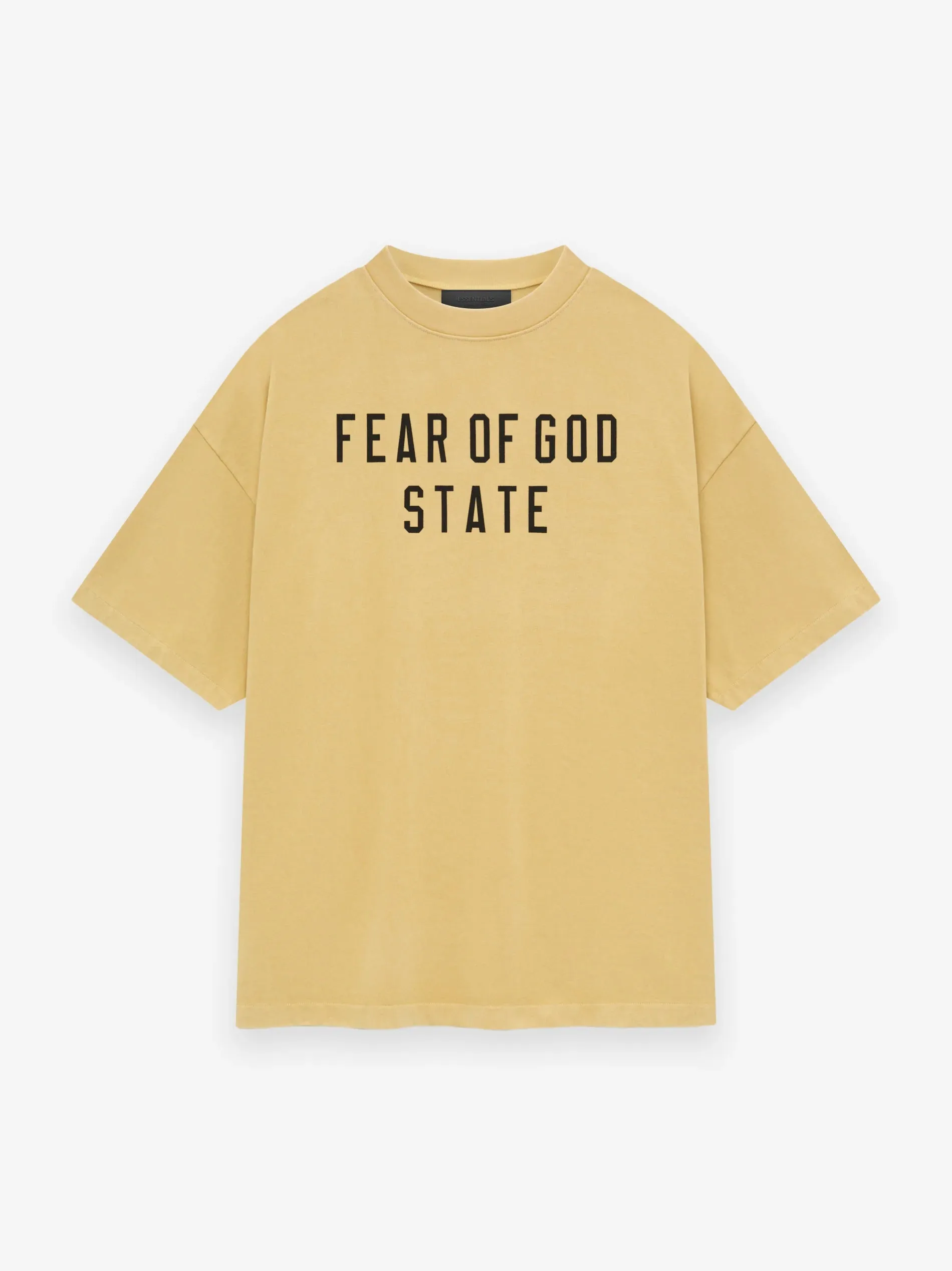 Fear of God Essentials Heavy Crewneck Tee in Amber