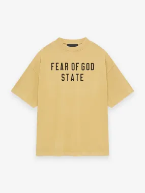 Fear of God Essentials Heavy Crewneck Tee in Amber