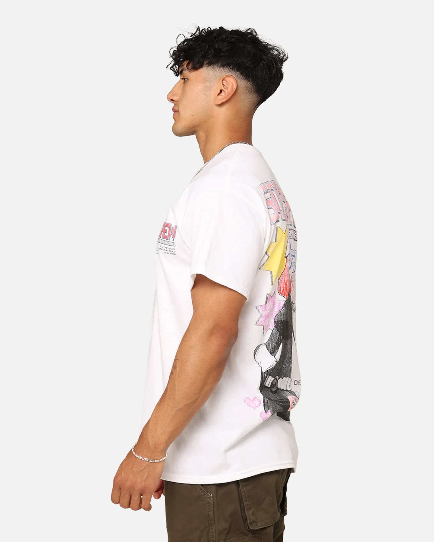 Goat Crew Demi Anime T-Shirt White