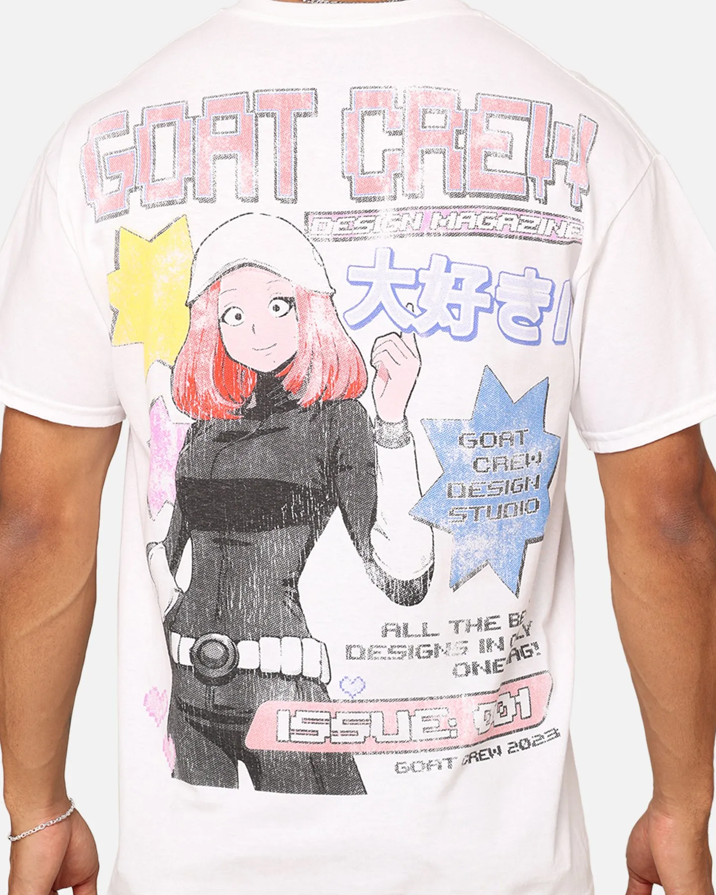 Goat Crew Demi Anime T-Shirt White