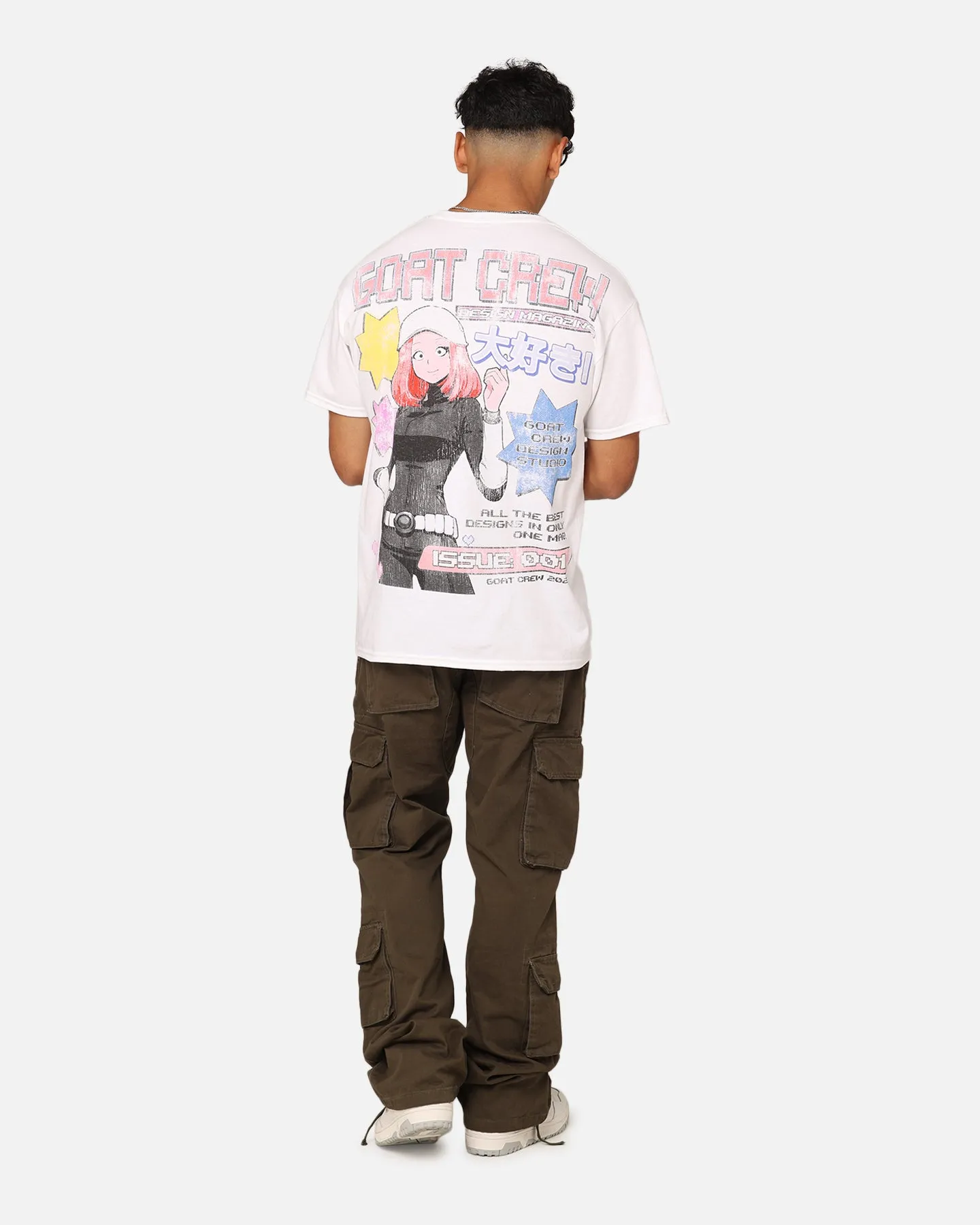 Goat Crew Demi Anime T-Shirt White