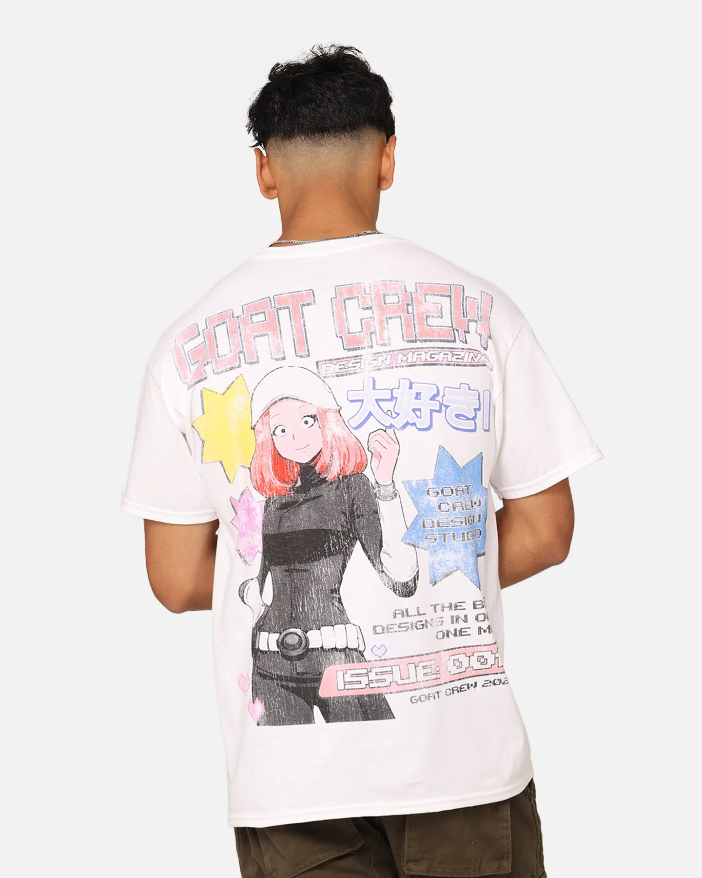 Goat Crew Demi Anime T-Shirt White