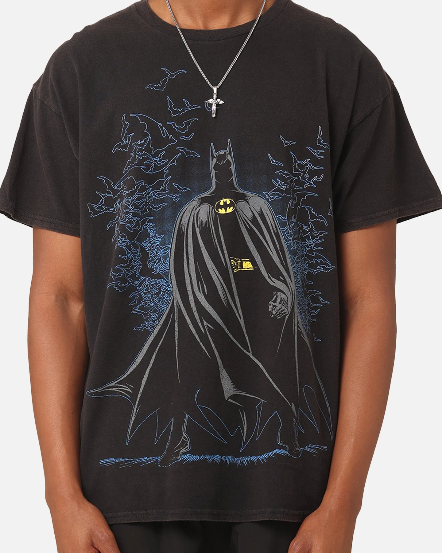 Goat Crew X DC Batman Moonlight Vintage T-Shirt Black Wash