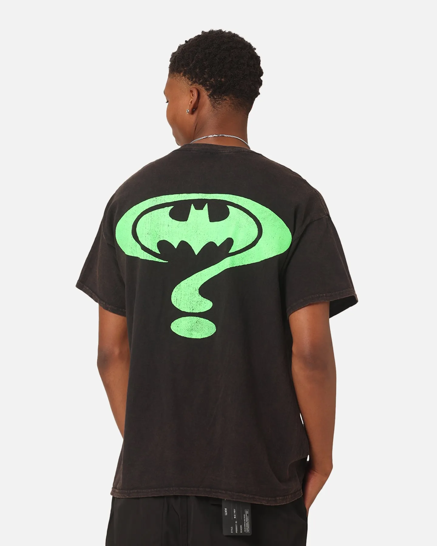 Goat Crew X DC Batman The Riddler Vintage T-Shirt Black Wash