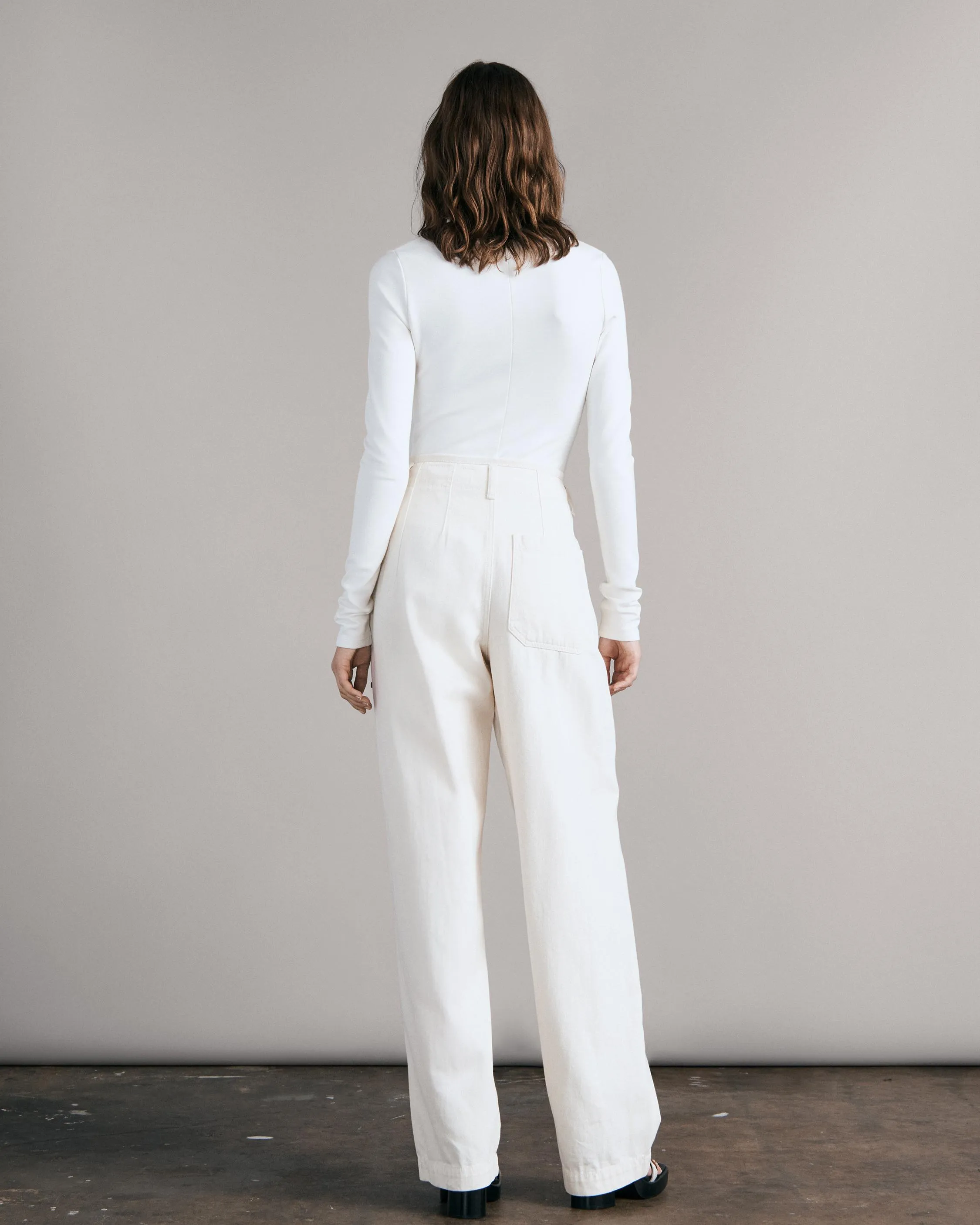 High-Rise Pleated Trousers