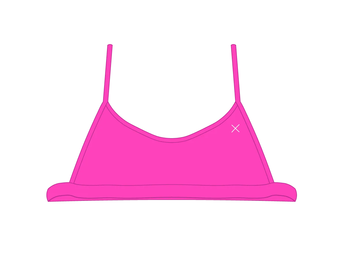 Hot Pink Open Side Top