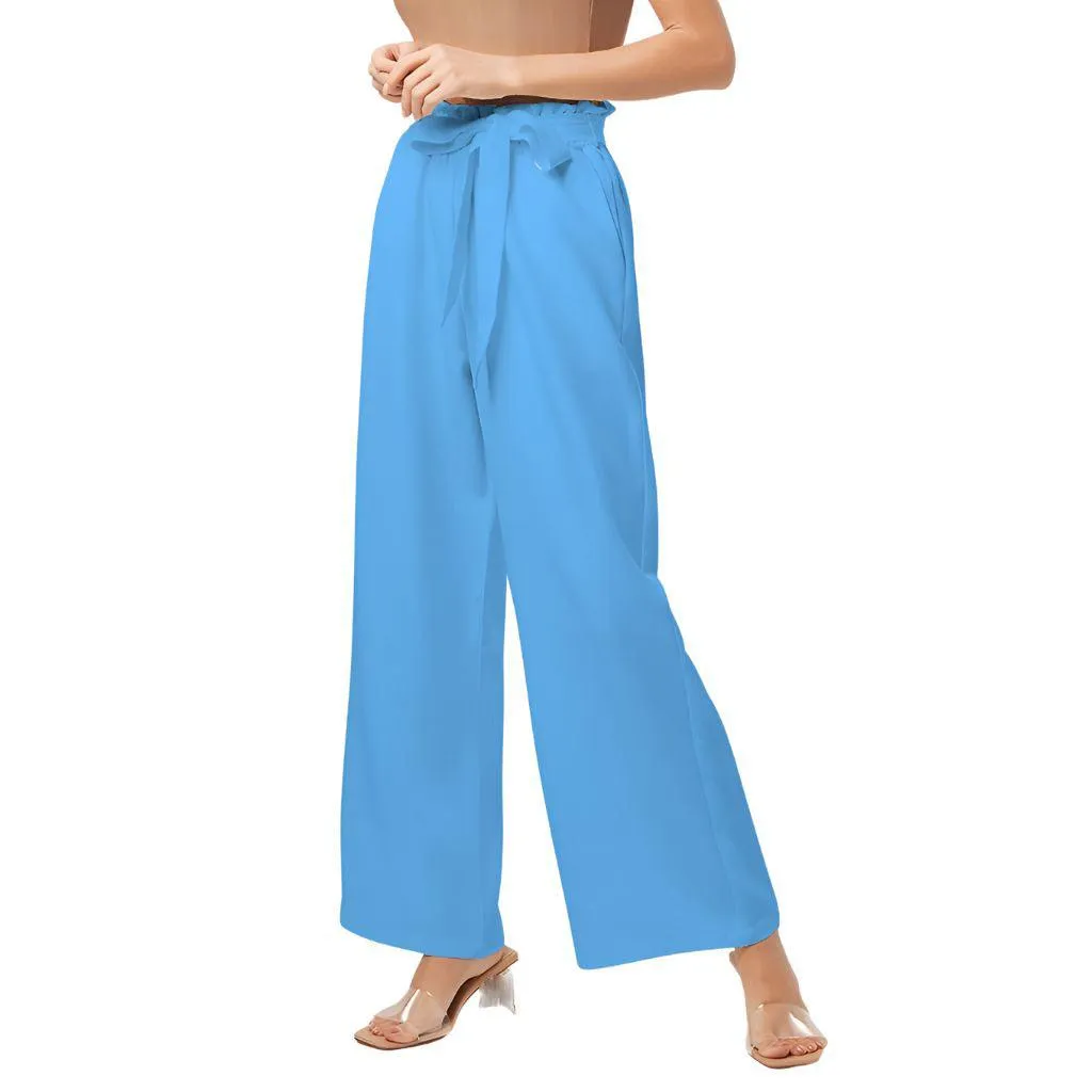 Ima Blue High-Rise Wide Leg Pants