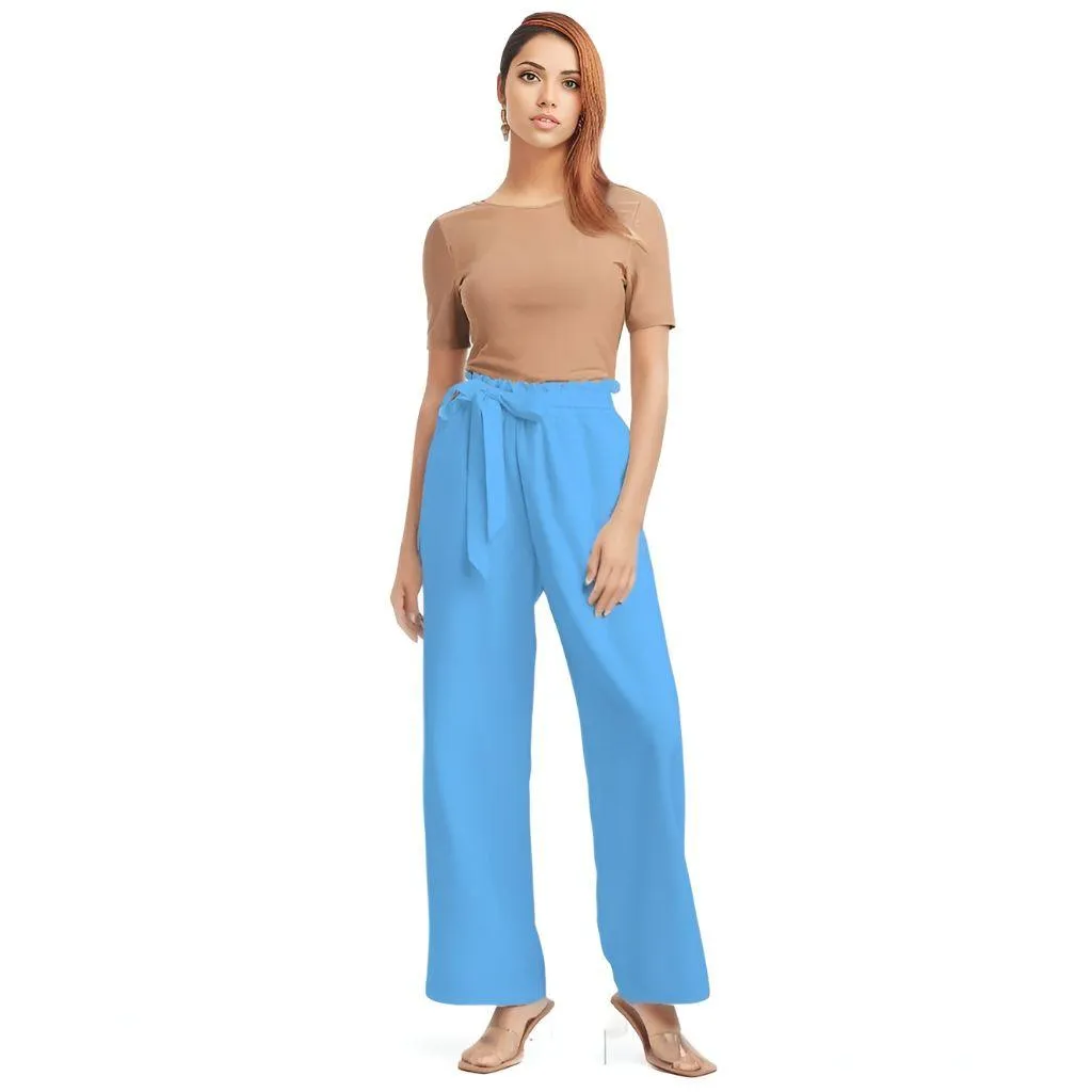 Ima Blue High-Rise Wide Leg Pants