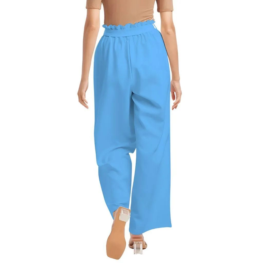 Ima Blue High-Rise Wide Leg Pants