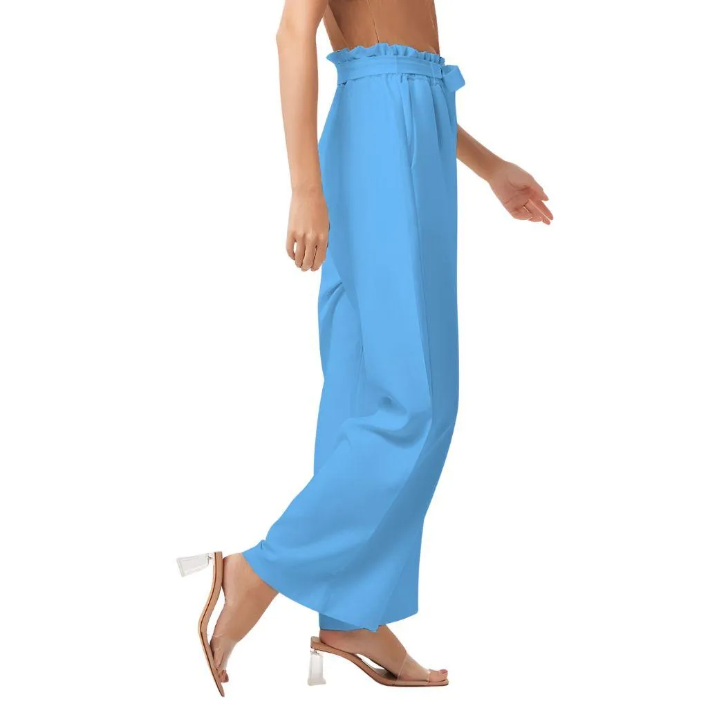 Ima Blue High-Rise Wide Leg Pants