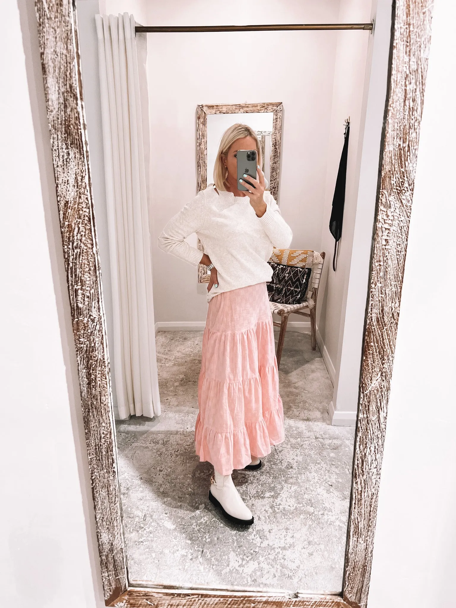 Janey Skirt Blush