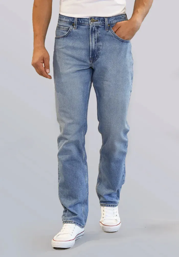 Jeans Hombre Tiro Alto Brooklyn Classic Straight Fit Light Blue