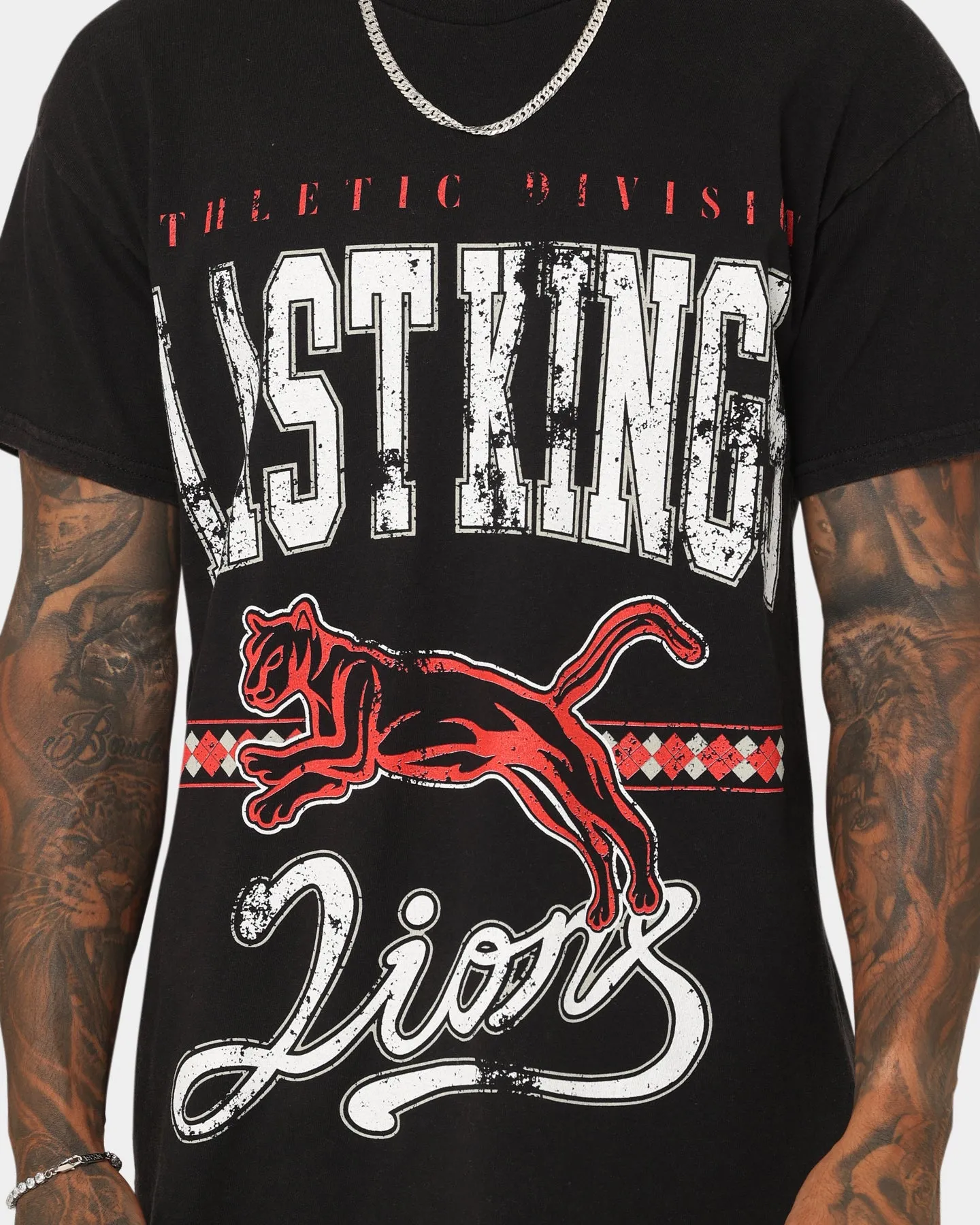 Last Kings Lions Vintage T-Shirt Vintage Black