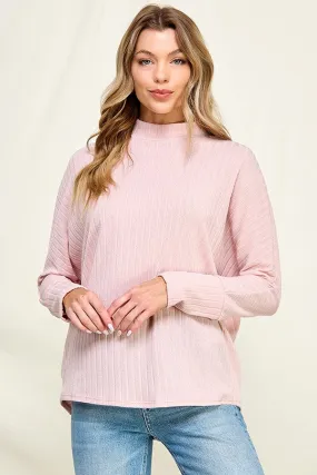 Long Sleeve Knit Rib Top