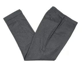 Lund & Lund - Dark Grey High Rise Flannel Trouser 50