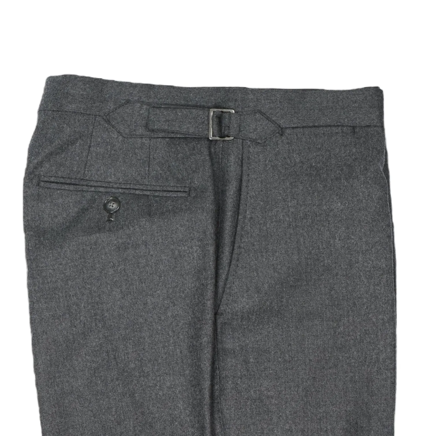 Lund & Lund - Dark Grey High Rise Flannel Trouser 50