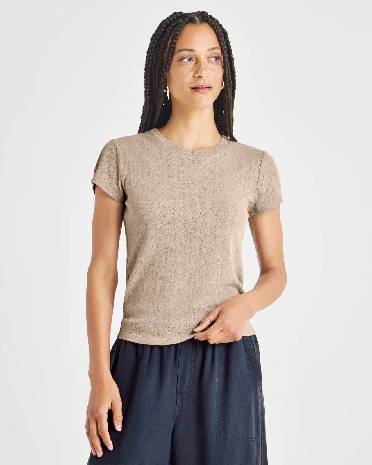 Montecito Pointelle Tee