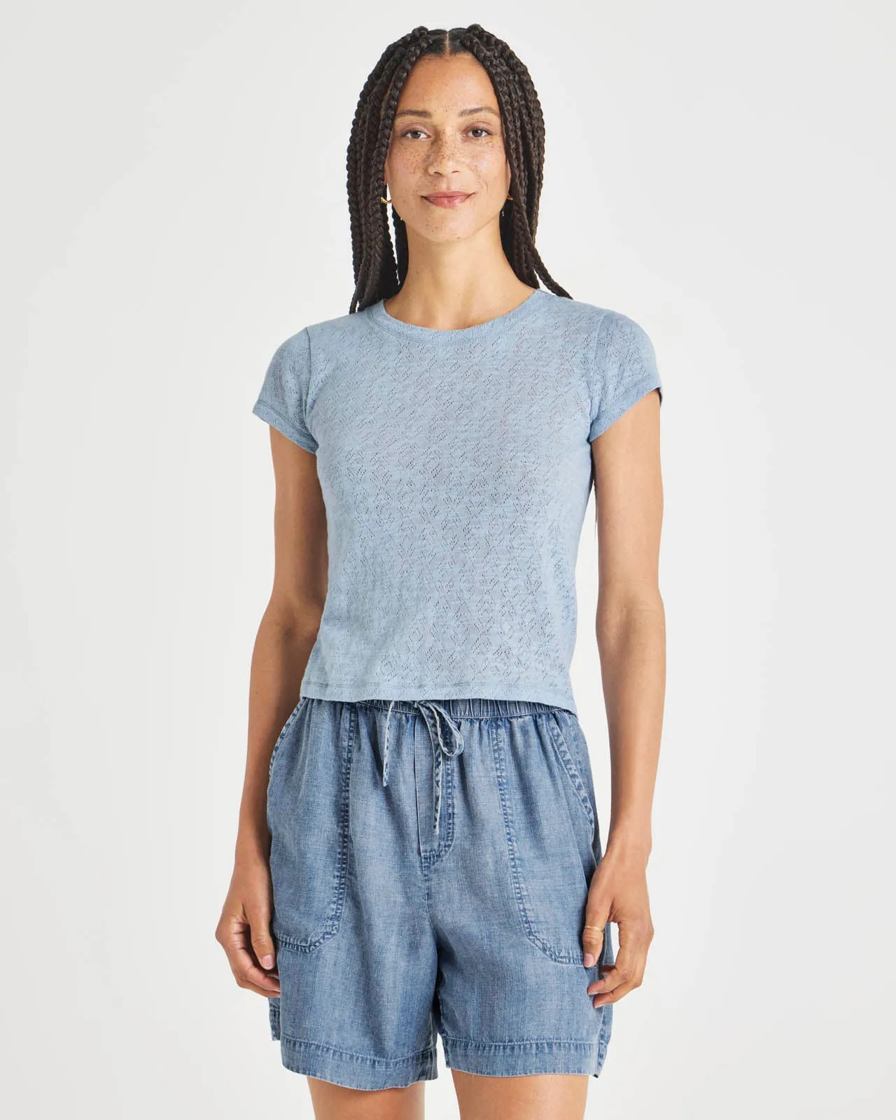 Montecito Pointelle Tee