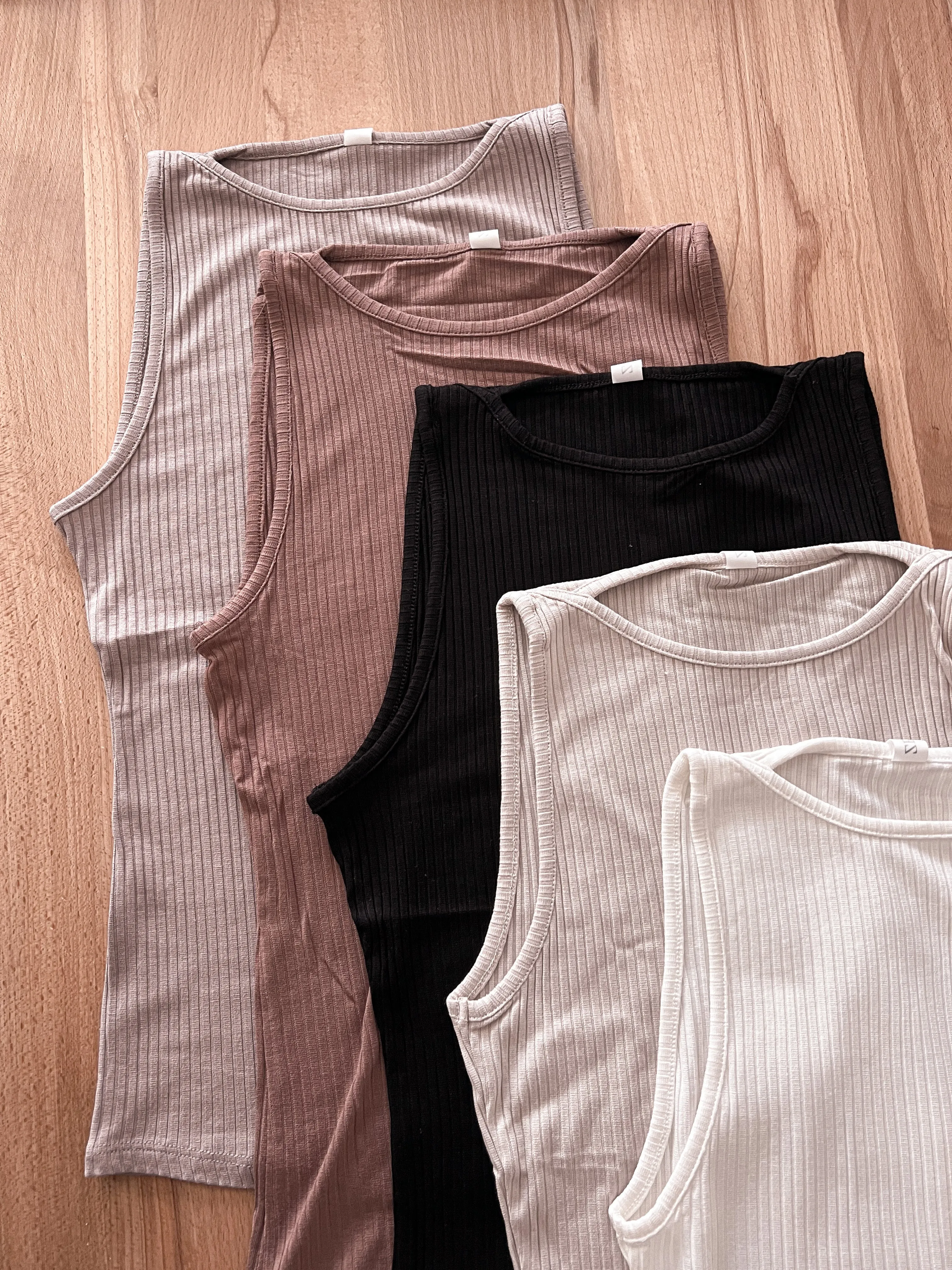 Neutrals ribbed tank *5 COLORS*