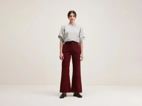 Park flared trousers (242 / W / GRENAT)