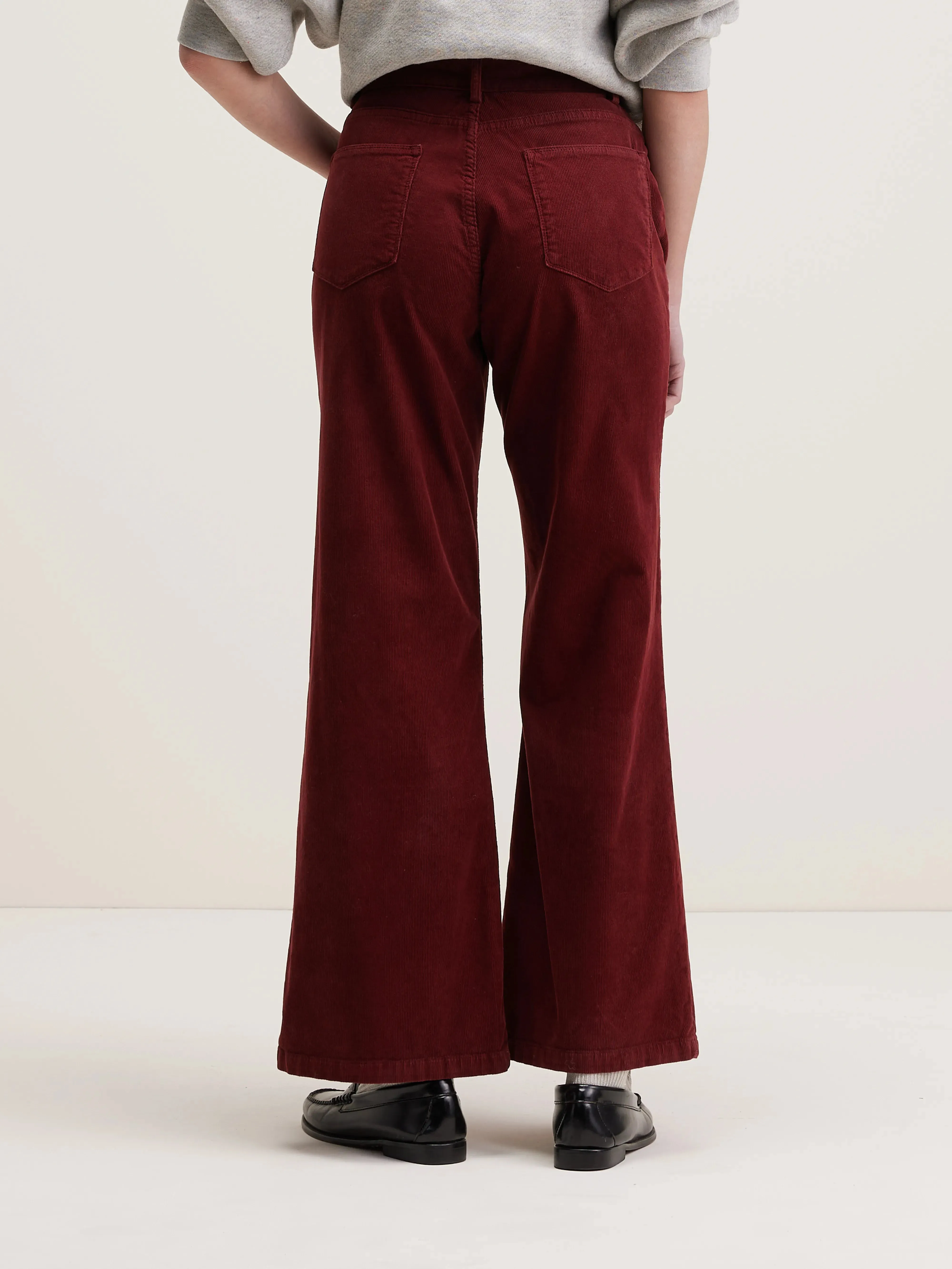 Park flared trousers (242 / W / GRENAT)