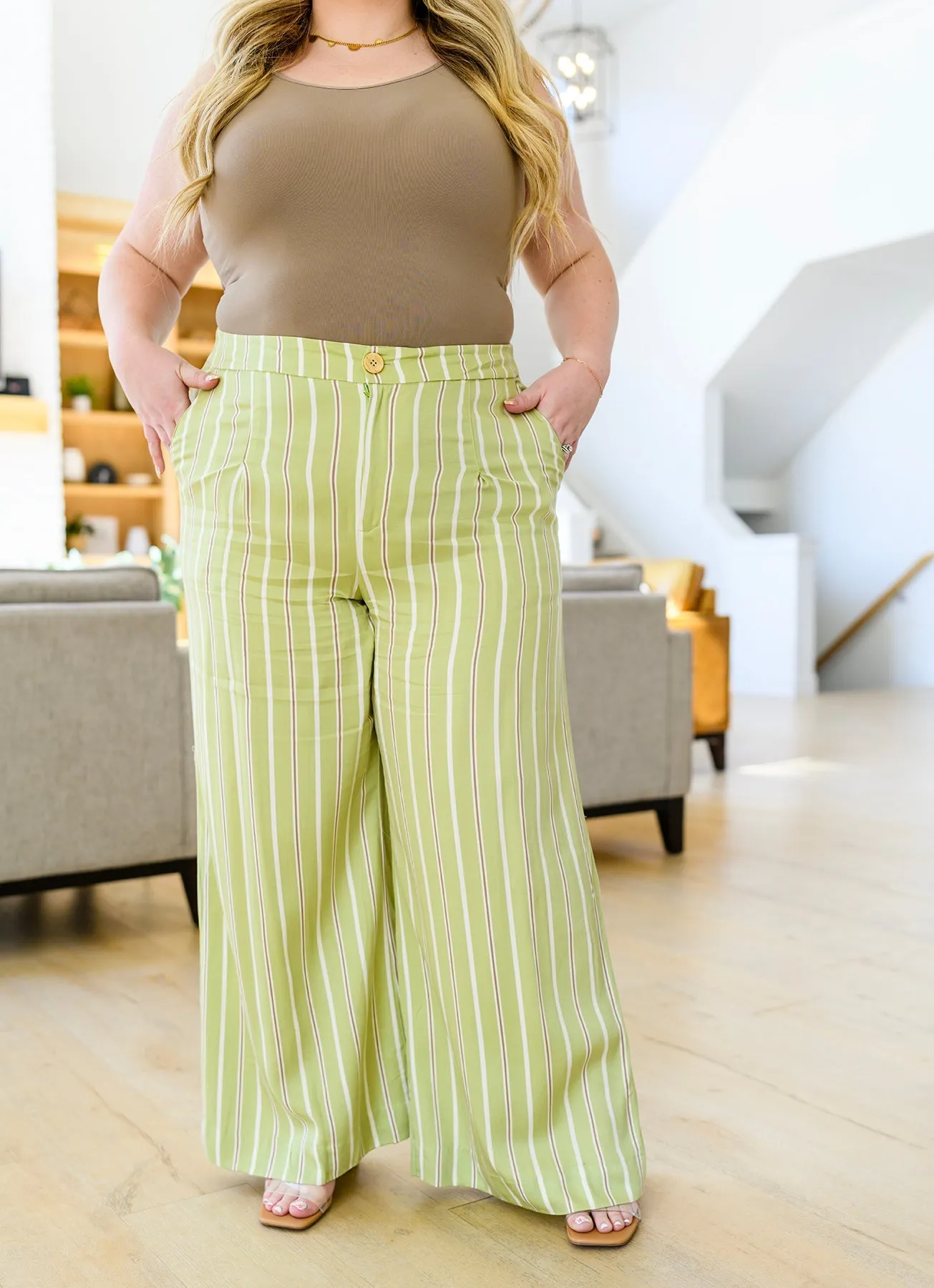 Rae Mode Never Underrated Striped Wide Leg Trousers