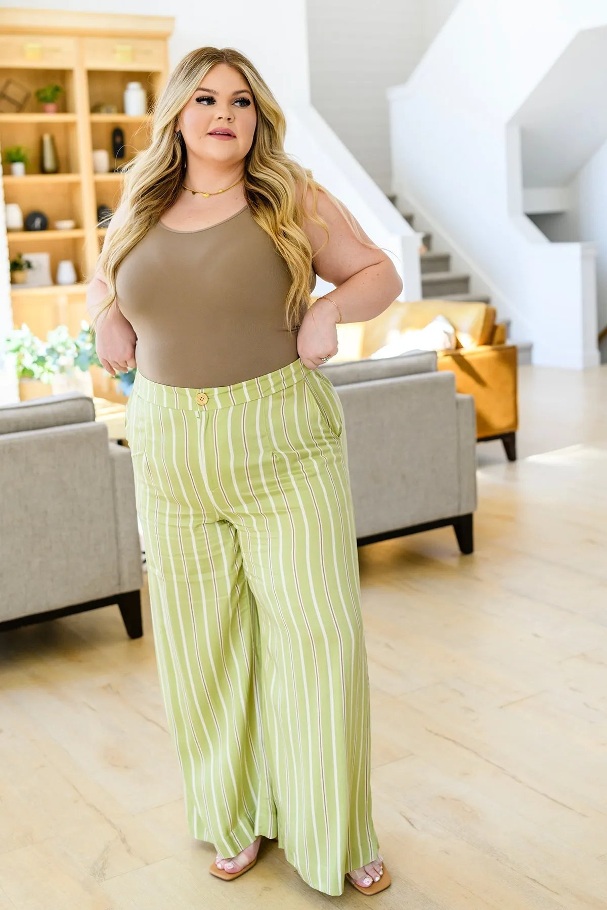 Rae Mode Never Underrated Striped Wide Leg Trousers